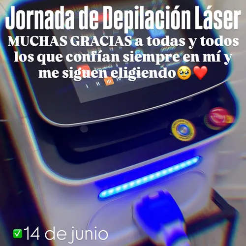 Depilación Laser con + de 60 personas por mes❤️