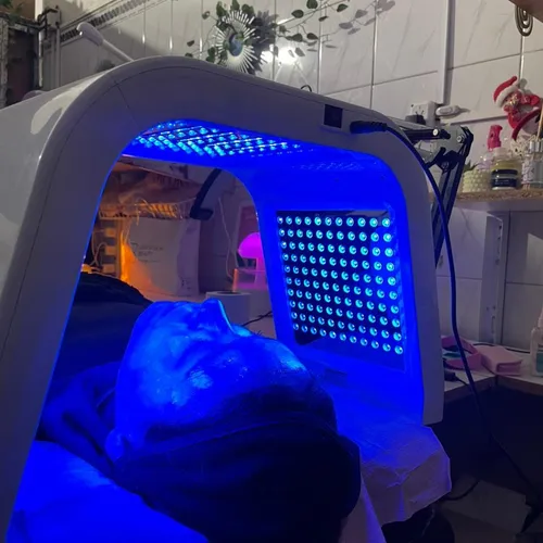 Cabina Led con luz azul💙