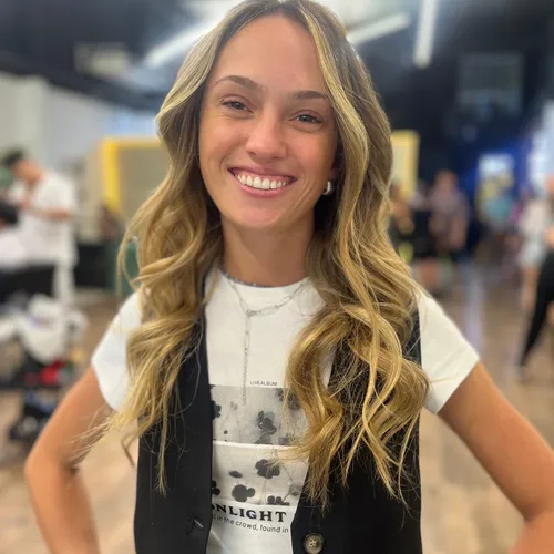 Balayage rubio dorado 