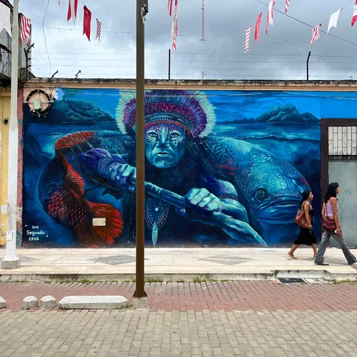 Mural en Iquitos Peru