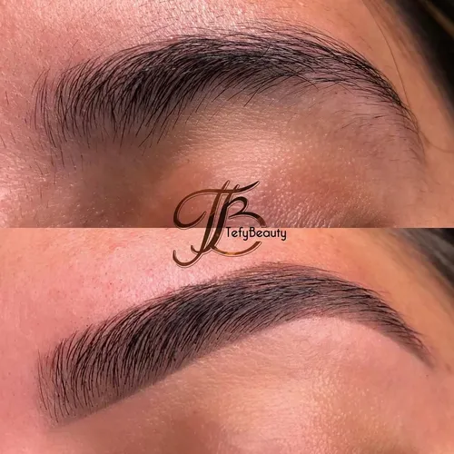 Depilación de cejas con pigmentación en henna