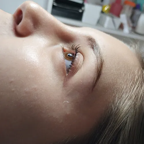 Perfilado y alisado de cejas